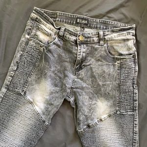 Men’s Black Premium Ribbed Jeans